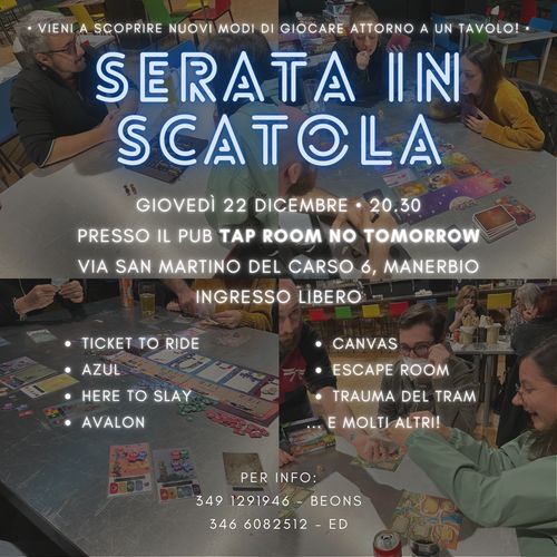 Serata in Scatola - Dicembre