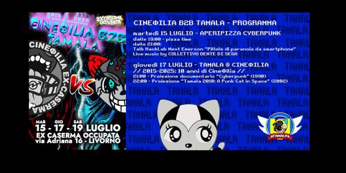 TAMALA B2B CINEφILIA - APERIPIZZA CYBERPUNK