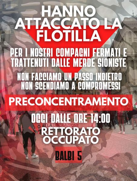 Rettorato occupato a Genova