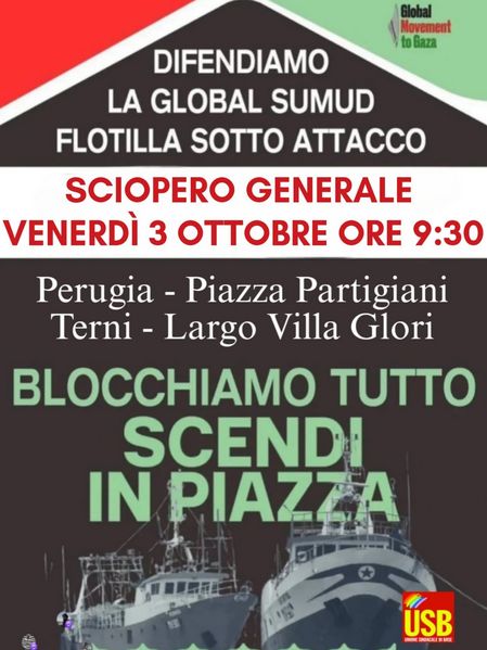 Blocchiamo tutto Perugia e Terni