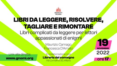 Libri da leggere, risolvere, tagliare e rimontare